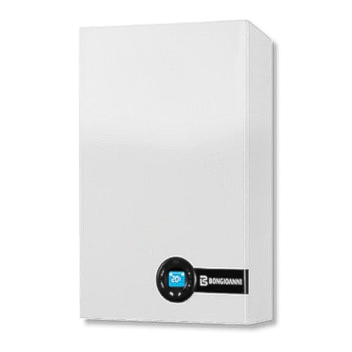 La caldaia Bongioanni serie Play è un generatore murale a condensazione compatto, profondo solo 20 cm. Classe NOx 6, ideale per spazi ridotti, sostituzioni rapide ed elevata efficienza energetica in impianti residenziali esistenti.